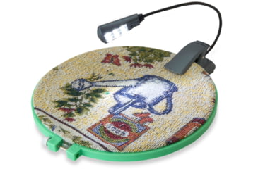Image of Carson Ultra-Bright Fully Adjustable 6 LED Book Light, Grey FL-66