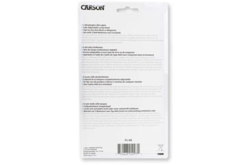 Image of Carson Ultra-Bright Fully Adjustable 6 LED Book Light, Grey FL-66