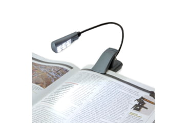 Image of Carson Ultra-Bright Fully Adjustable 6 LED Book Light, Grey FL-66
