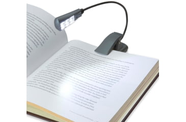 Image of Carson Ultra-Bright Fully Adjustable 6 LED Book Light, Grey FL-66