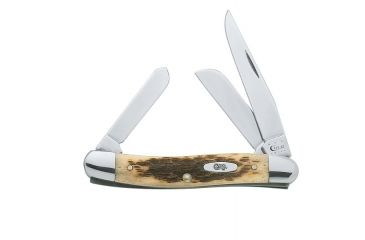 Image of Case 6318 CV Amber Bone CV Medium Stockman, Clip, Sheepfoot and Spey Blades 00039