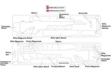 Image of Case Club 2 AR15 Rifle Case, Black, Large, CC6064HXYW2AR