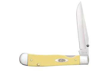 Image of Case Kickstart TrapperLock Folding Knife, 4.13 in, Tru-Sharp Surgical Steel, Yellow Synthetic Handle, 81094