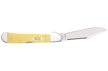 Image of Case Mini CopperLock Folding Knife, 3.63 in, Chrome Vanadium Steel, Yellow Synthetic Handle, 30116