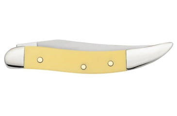 Image of Case Small Texas Toothpick Folding Knife, 3 in, Tru-Sharp Surgical Steel, Yellow Synthetic Handle, 81095