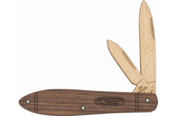 Image of Case Teardrop Wood Knife Kit Folding Knife, Blade All Wood Construction, Contains - 6 Pieces Of Wood, 3 Metal Pins, 1 Instruction Card, Comes In Metal Tin, CATB12028