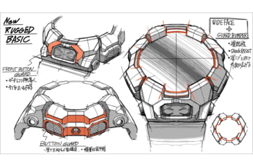 Image of Casio G-Shock Mens Digital Movement Watch, 52 mm Case Diameter, Resin, Black, Bio-based Resin, GD-010-1A1CR