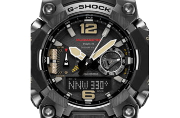 Image of Casio G-Shock Mudmaster Triple-Sensor Solar Watch - Mens, Black, GWG-B1000-1ACR