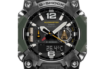 Image of Casio G-Shock Mudmaster Triple-Sensor Solar Watch - Mens, Green, GWG-B1000-3ACR