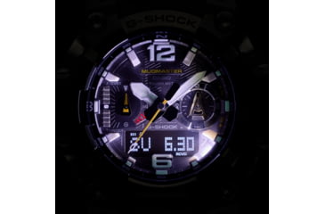 Image of Casio G-Shock Mudmaster Triple-Sensor Solar Watch - Mens, Green, GWG-B1000-3ACR