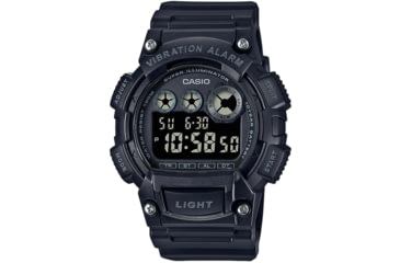 Image of Casio Outdoor Classic Digital Watch w/Vibration Alarm, Super Bright Backlight, and Dial - Mens, Black, One Size, W735H-1BV