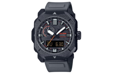 Image of Casio PRO TREK Climber Line Triple-Sensor Atomic-Solar Watch - Mens, Gray, PRW6900BF-1