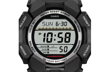 Image of Casio Tactical G-Shock Classic 10-Year Battery Digital Watch - Mens, Black, One Size, GD-010-1CR