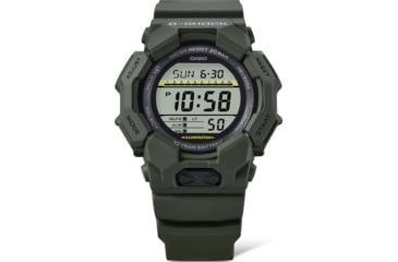 Image of Casio Tactical G-Shock Classic 10-Year Battery Digital Watch - Mens, Green, One Size, GD-010-3CR