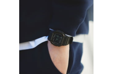 Image of Casio Tactical G-Shock Solar-Powered Move Series Watch w/Heart Rate and Smartphone Link Connectivity - Mens, Black, One Size, DW-H5600MB-1CR