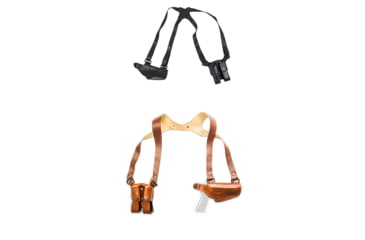 Image of Cebeci Arms 1911 and All Clones Leather Horizontal Shoulder Holster LHS 21020, Black, Tan