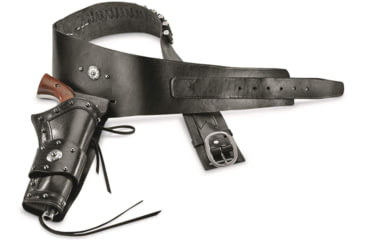 Image of Cebeci Arms Cowboy Single Action Belt And Holster, .38/.357 Caliber, Black, Extra Large, 604871BXL
