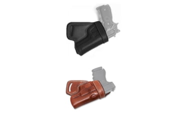 Image of Cebeci Arms Glock Leather Small of the Back SoB Holster 20894, Black, Tan