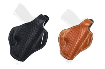 Image of Cebeci Arms H&amp;K Leather Baksetweave Pancake Holster 20948, Black, Tan