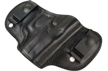 Image of Cebeci Arms Leather Double Clip Inside Waistband Holster, Sig Sauer P320, Left Hand, Black, 20590LB14
