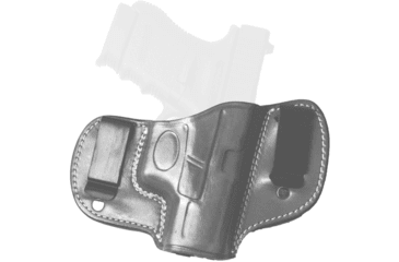 Image of Cebeci Arms Leather Double Clip IWB Holsters, Canik TP9, Right, Black, 20590RB84