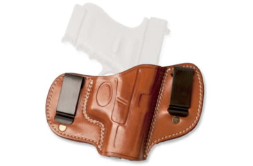 Image of Cebeci Arms Leather Double Clip IWB Holsters, Canik TP9, Left, Tan, 20590LT84