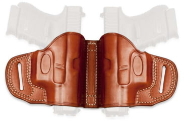 Image of Cebeci Arms Leather Dual Holster for Glock 19, 23, Tan, Ambidextrous - Dual, 20645AT20