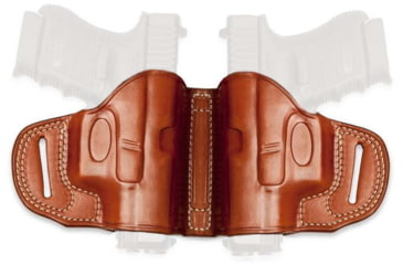 Image of Cebeci Arms Leather Dual Holsters, Canik TP9, Ambi, Tan, 20645AT84