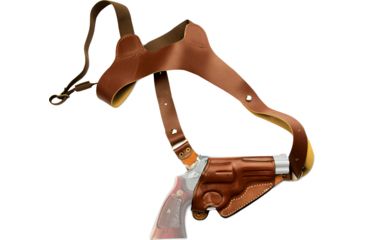 Image of Cebeci Arms Leather Horiz. Shoulder Holster REV for SW J Frame Revolvers 2in, Tan, Right 20986RT01