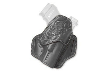 Image of Cebeci Arms Leather Floral Design Combat Grip Holsters, SCCY CPX2, Right, Black, 20860RB79