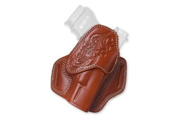 Image of Cebeci Arms Leather Floral Design Combat Grip Holsters, SCCY CPX2, Right, Tan, 20860RT79