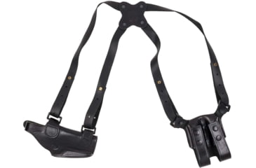 Image of Cebeci Arms Leather Horizontal Shoulder LHS Holsters, Canik TP9, Left, Black, 21020LB67