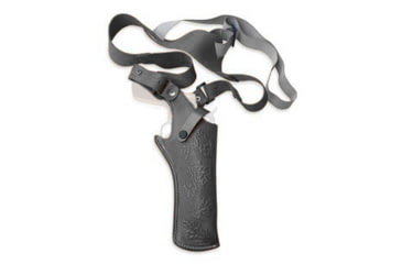 Image of Cebeci Arms Leather Vertical Floral Pattern Shoulder Holsters, All Revolvers incl. SA up to 6in barrel, Left, Black, 21090LB01