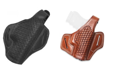 Image of Cebeci Arms Remington Leather Basketweave Pancake Holster 20948, Black, Tan