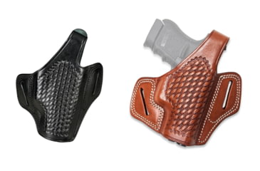 Image of Cebeci Arms Walther Leather Basketweave Pancake Holster 20948, Black, Tan