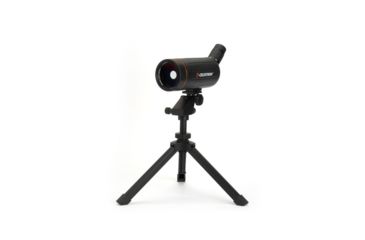 Image of Celestron C70 Mini Mak 25-75x Zoom Angled Spotting Scope, Black w/ Table Tripod 52238