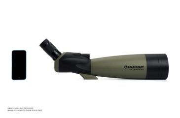 Image of Celestron Ultima 100 Angled Spotting Scope, 22-66x100 Zoom, Matte w/ Case 52252