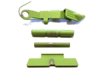 Image of Centennial Defense Systems Extended Control Kit w/Serrated Mag Release for Gen 1-3 Glock 9mm, .40S&W, .357SIG, 2 Pins, Zombie Green, 40132