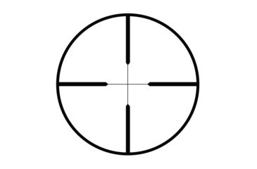 Image of CenterPoint 2x20mm Pistol Scope w/Picatinny Rings, Duplex Reticle, 1in Tube, Black, 72004