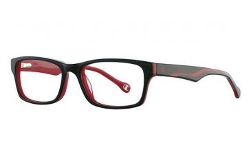 Image of Champion 3004 Bifocal Prescription Eyeglasses - Frame BLACK/RED CU300401