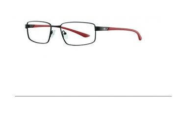 Image of Champion 4006 Bifocal Prescription Eyeglasses - Frame BLACK/RED, Size 59/20mm CU400601