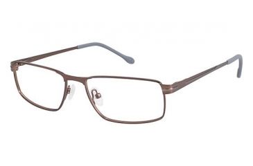 Image of Champion Eyes 1008 Single Vision Prescription Eyeglasses - Frame BROWN/GREY, Size 53/16mm CU100803