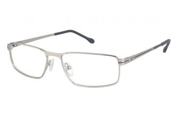 Image of Champion Eyes 1008 Single Vision Prescription Eyeglasses - Frame SILVER/NAVY, Size 53/16mm CU100802