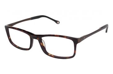 Image of Champion Eyes 4004 Progressive Prescription Eyeglasses - Frame BROWN TORT, Size 58/19mm CU400402