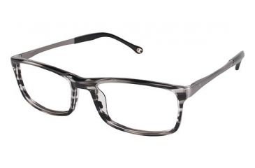 Image of Champion Eyes 4004 Progressive Prescription Eyeglasses - Frame GREY TORT, Size 58/19mm CU400403