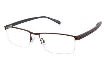 Image of Champion Eyes 4007 Progressive Prescription Eyeglasses - Frame SHINY BROWN, Size 59/18mm CU400703