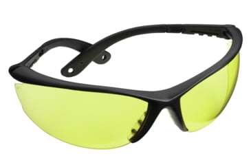 Image of Champion Shooting Glasses with Open Black Frame and Yellow Lenses 40604