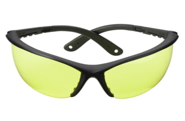 Image of Champion Shooting Glasses with Open Black Frame and Yellow Lenses 40604