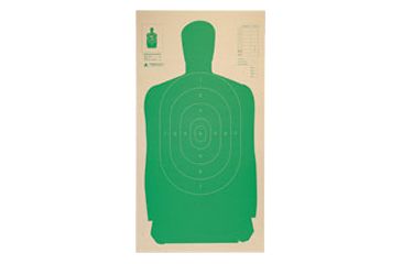 Image of Champion Targets LE B27CB Cardboard Silhouette Green Target, 24 x 45inches - 25 Pack