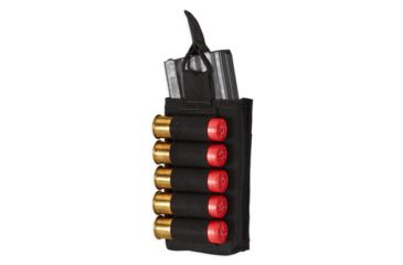 Image of Chase Tactical Single Strip Mag Pouch, 5.56 / Shotgun, Black, One Size, NSN NONE, CT-20556SSP-BK